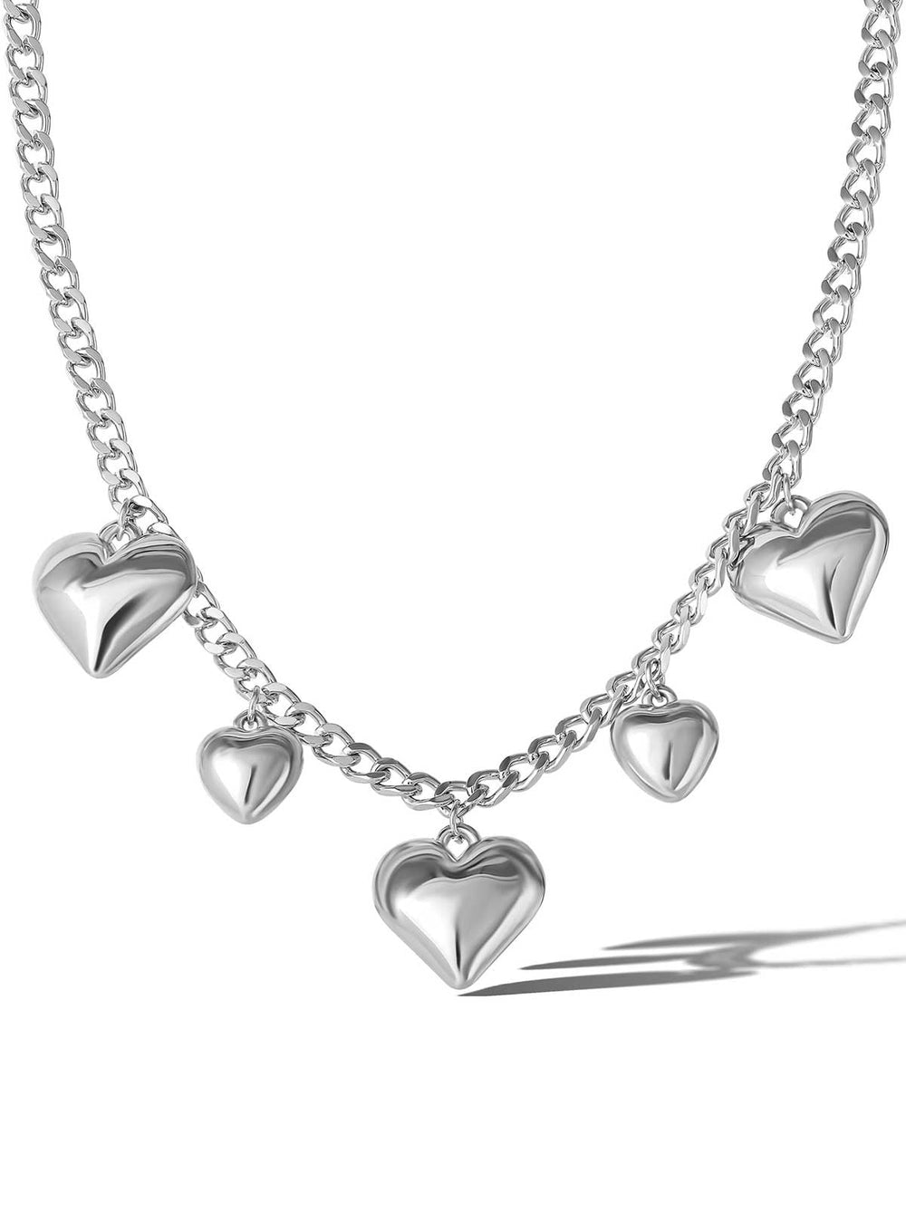 Jessica Simpson 5 Heart Necklace - Accessories