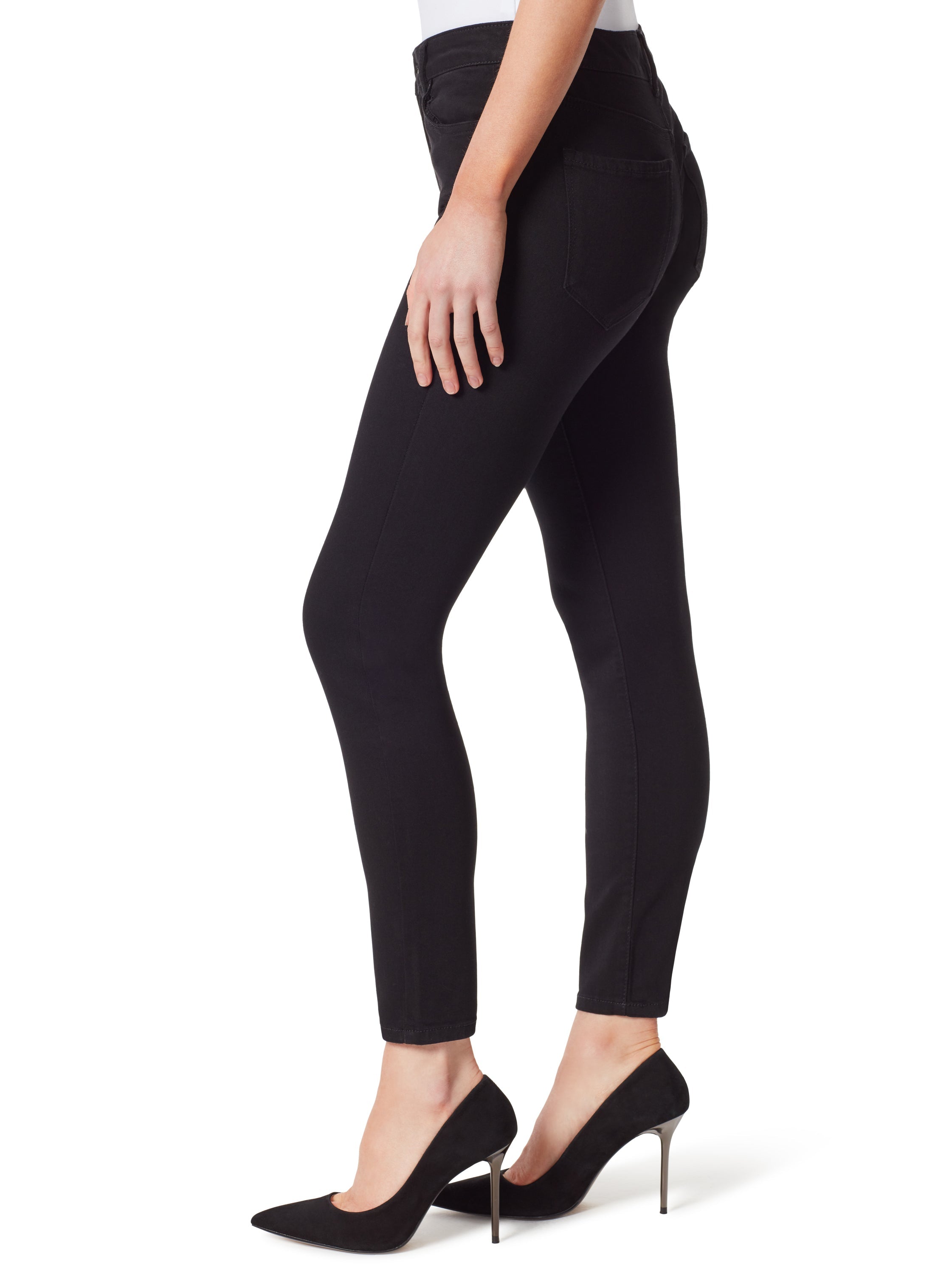 Jessica Simpson Adored High Rise Ankle Skinny Jeans - Black - Women