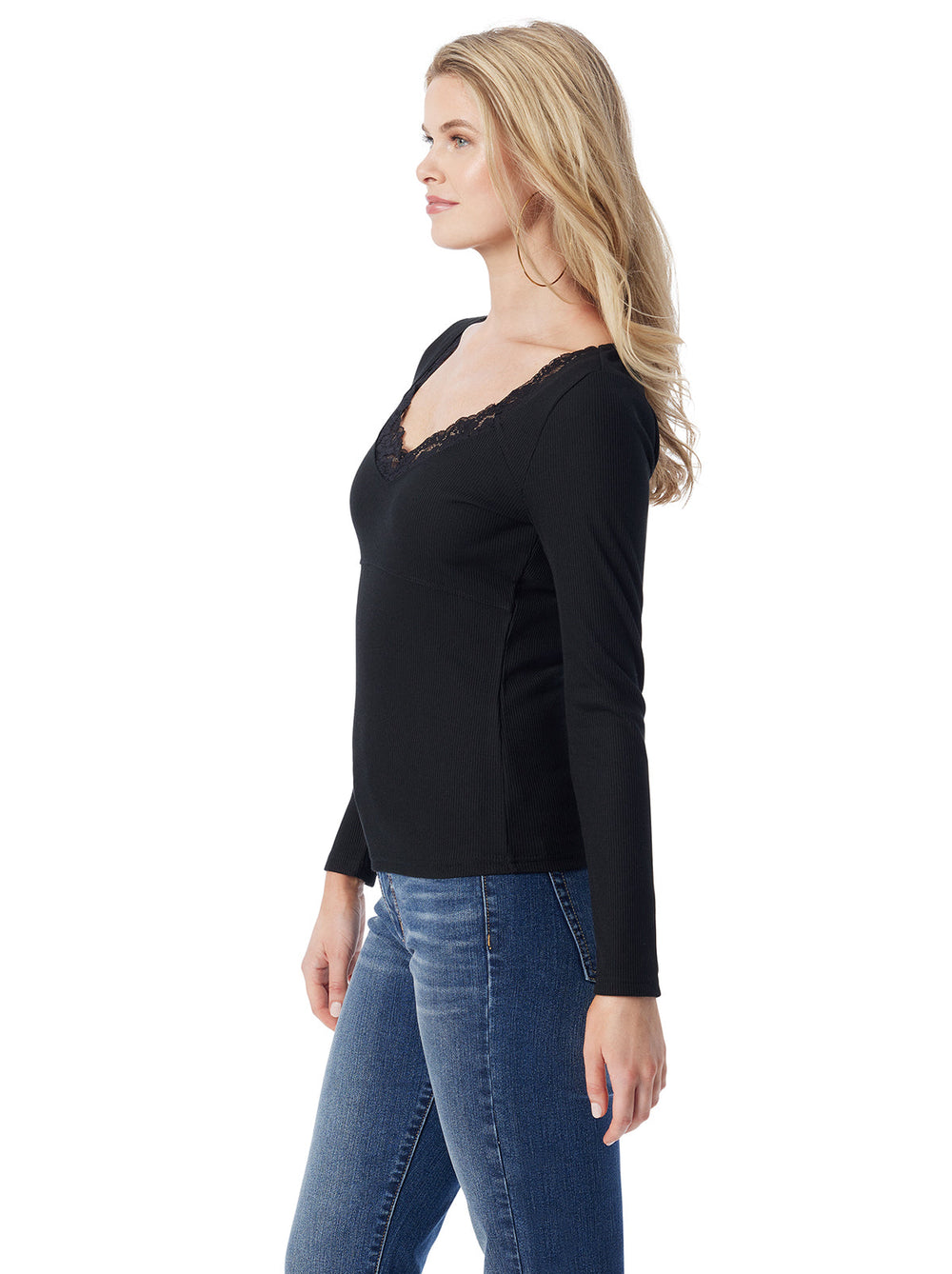 Jessica Simpson Abbey Sweatheart Top - Anthracite - Women