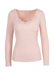 Jessica Simpson Abbey Sweatheart Top - Silver Pink - Women