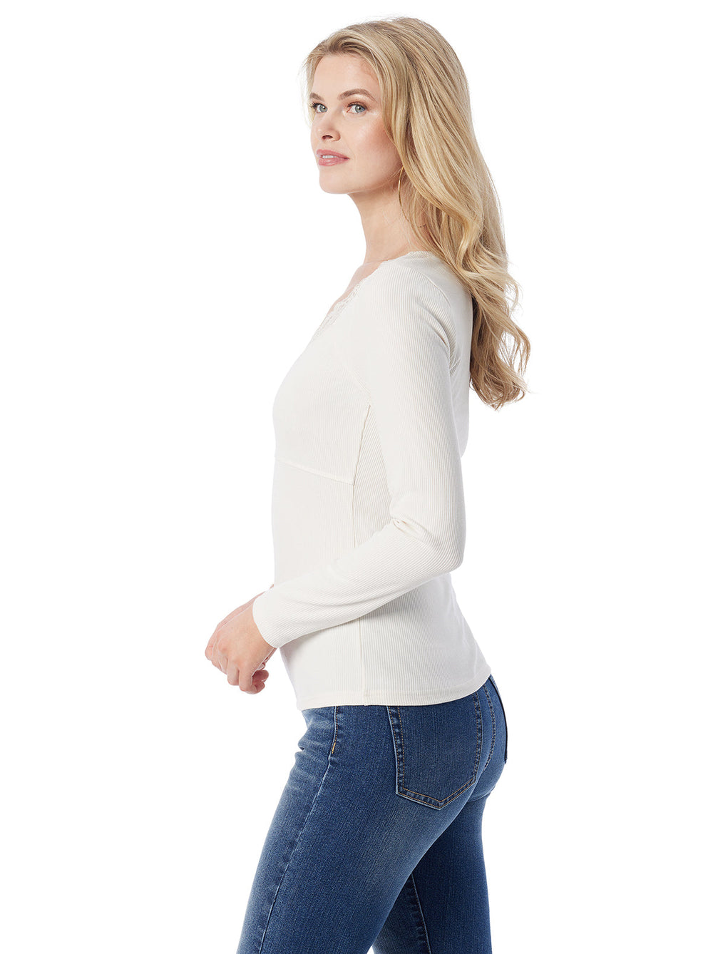 Jessica Simpson Abbey Sweatheart Top - Gardenia - Women