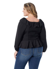 Jessica Simpson Aki Blouse - Anthracite - Women