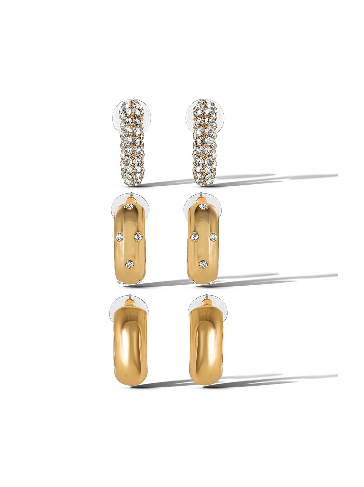 Jessica Simpson 3 Hoop Earring Set - Accessories
