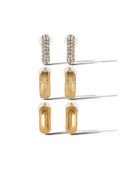 Jessica Simpson 3 Hoop Earring Set - Accessories
