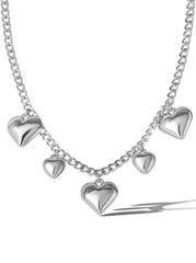 Jessica Simpson 5 Heart Necklace - Accessories
