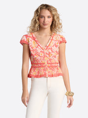 Jessica Simpson Alessia Blouse - Dubarry Prairie Clusters - Women